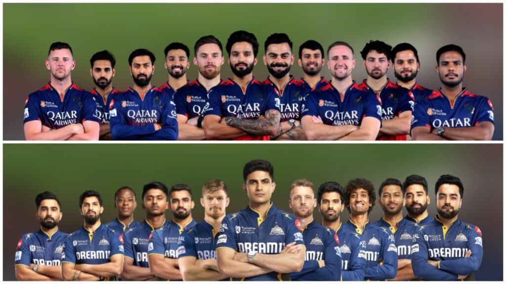 GT vs RCB Dream11 ટીમ